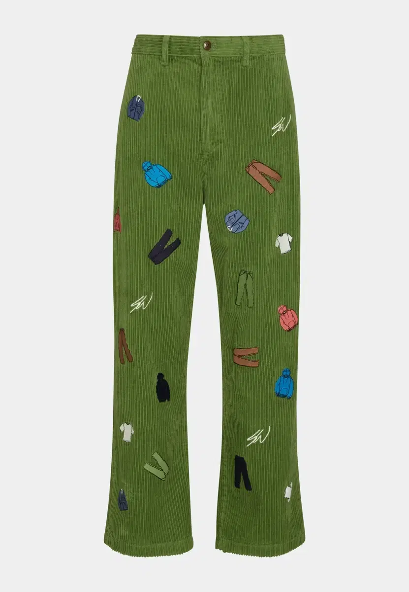 (38) Gap x sheon Wooderspoon Corduroy Pants Green GAP