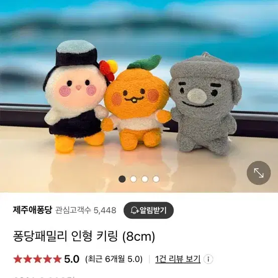 제주애 퐁당패밀리 양퐁당 인형 키링