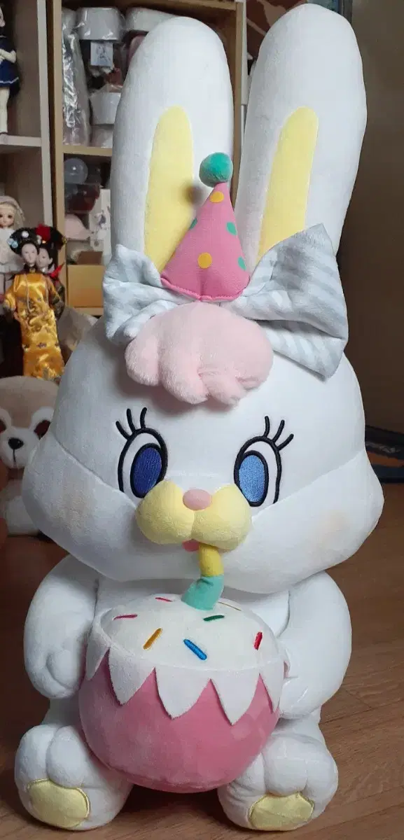 Rico Birthday Cake 75cm Large Attachment Rabbit Plush Doll