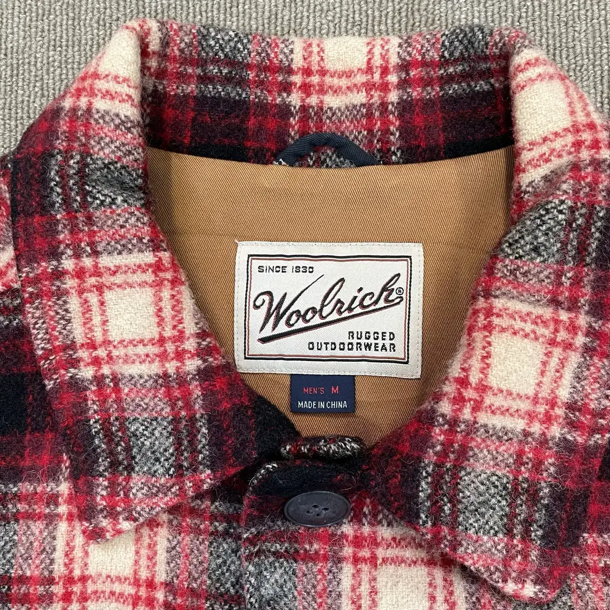 woolrich 울리치 옴브레체크 울자켓 M