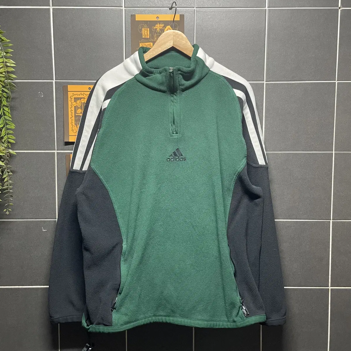 90s ADIDAS 아디다스 올드스쿨 플리스집업