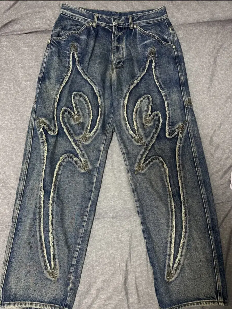 FrogClub Tribal Denim Pants size 2