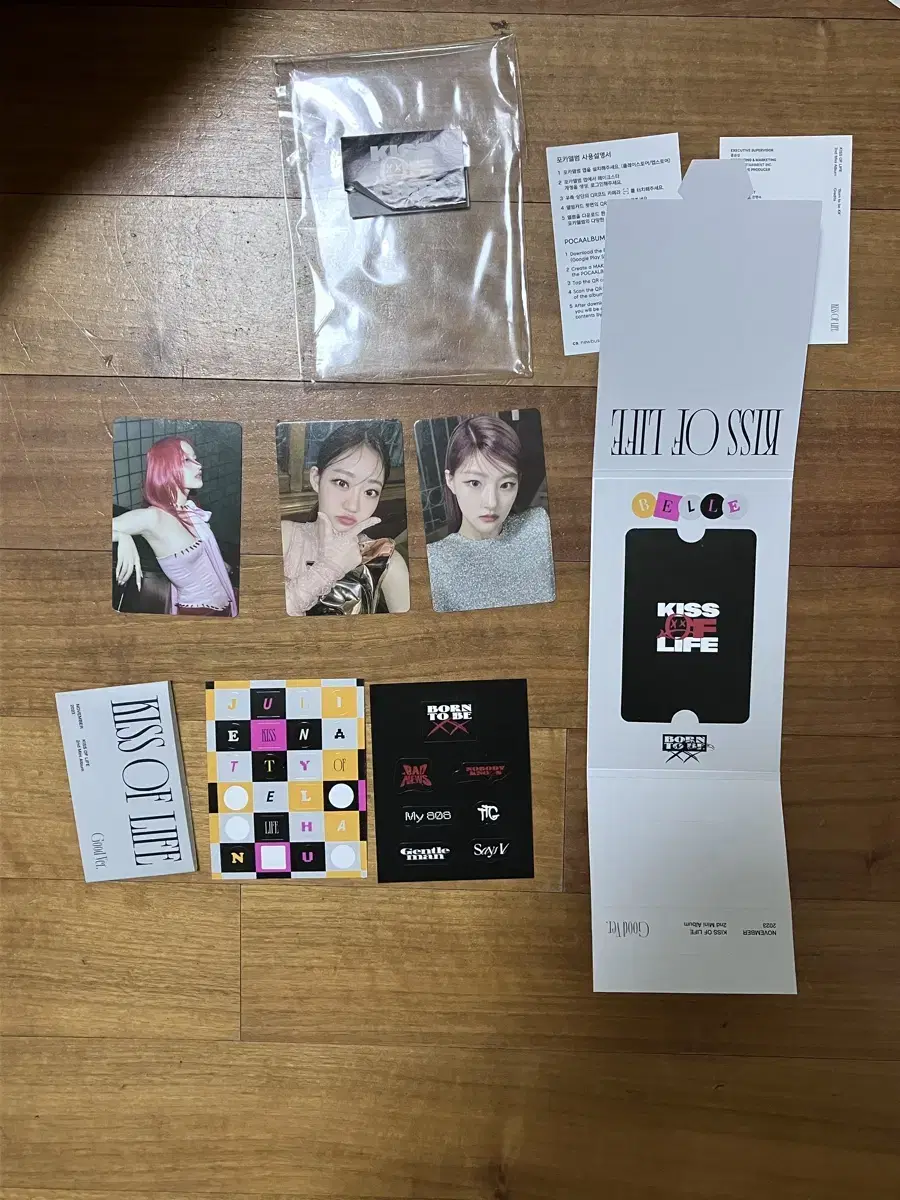 kiss of life kiss off photocard album badnews born to be xx belle