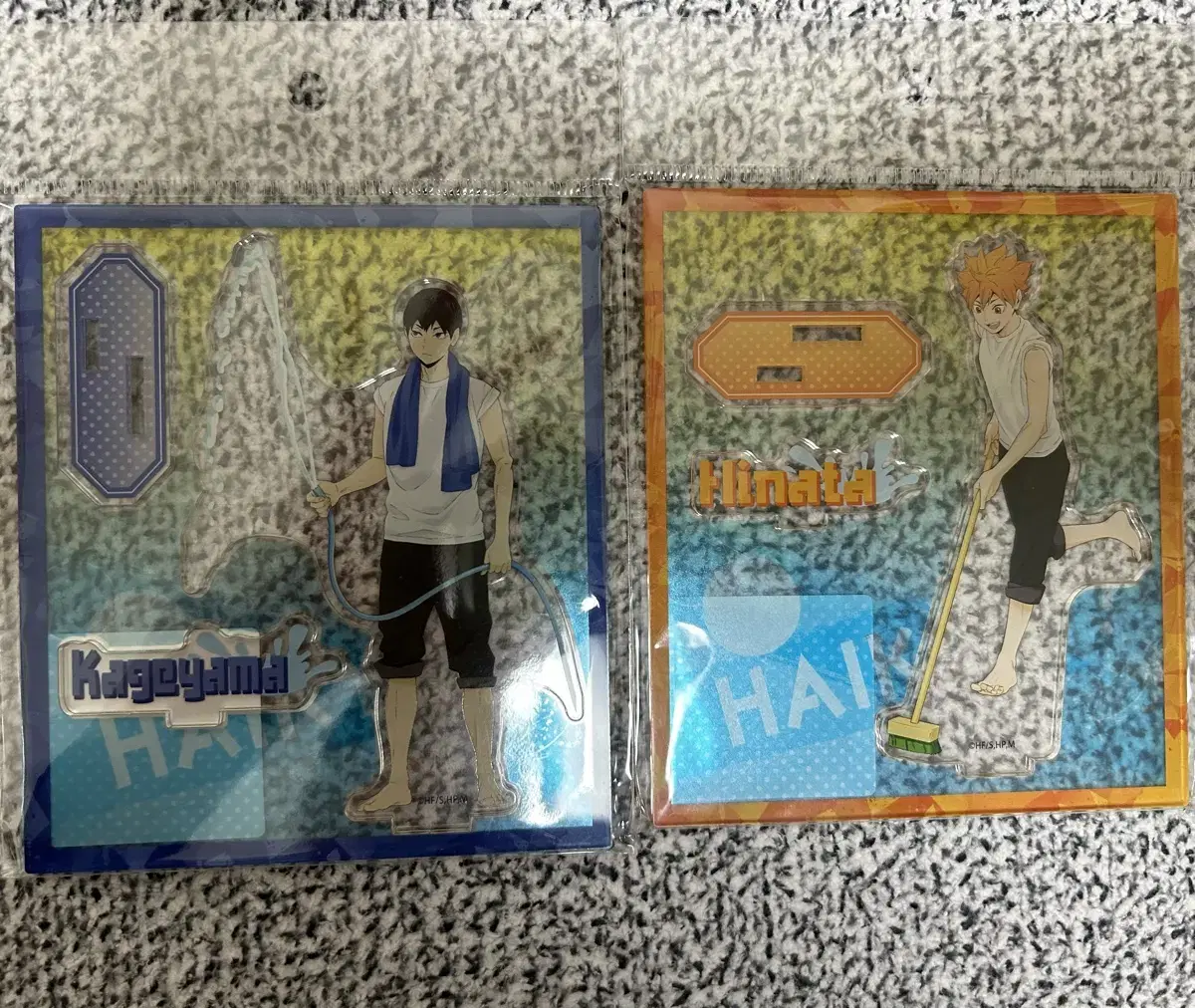 Haikyuu Kageyama hinata water cleaning acrylic unsealed