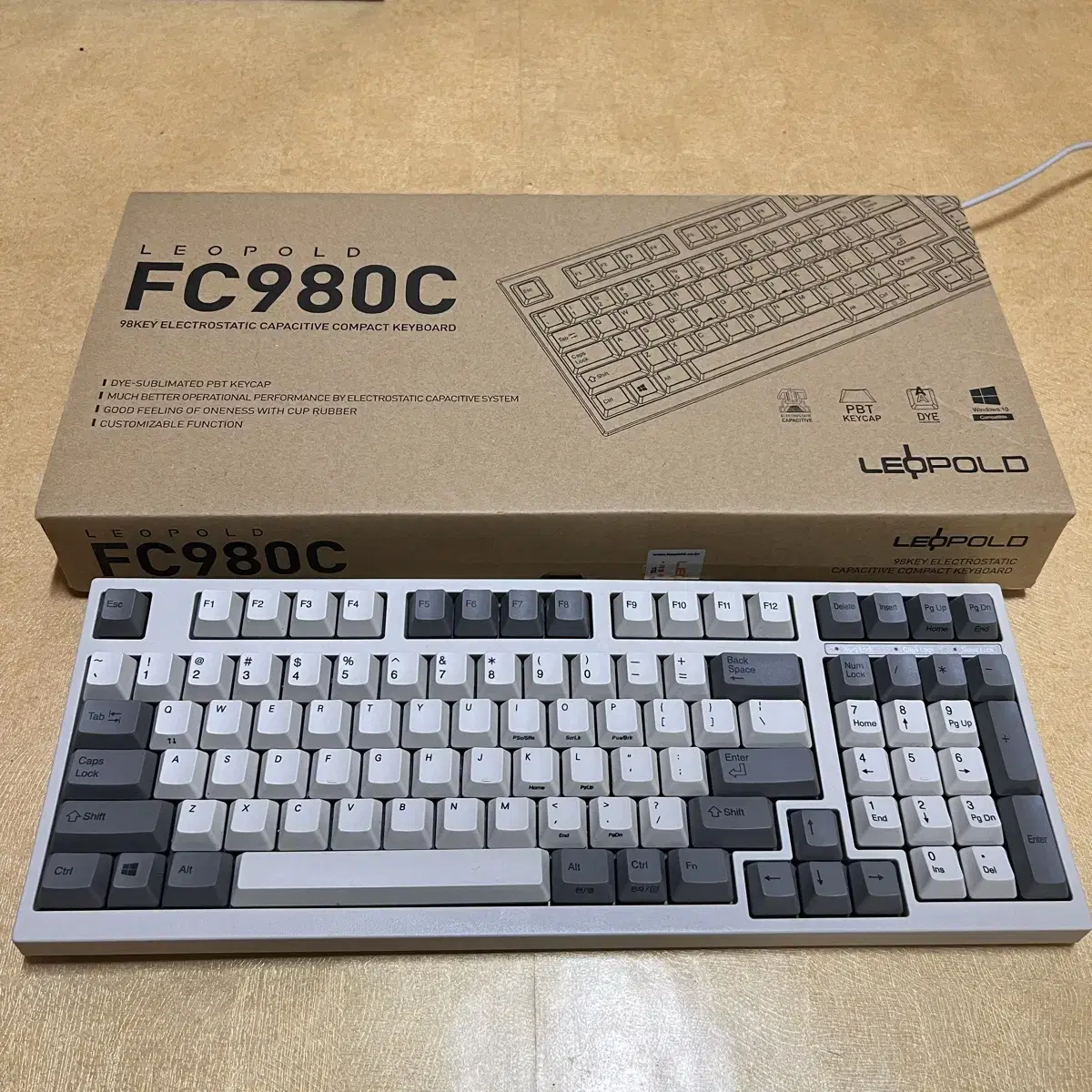 무접점 레오폴드 fc980c 풀윤활 fc660c 키캡이식 45g