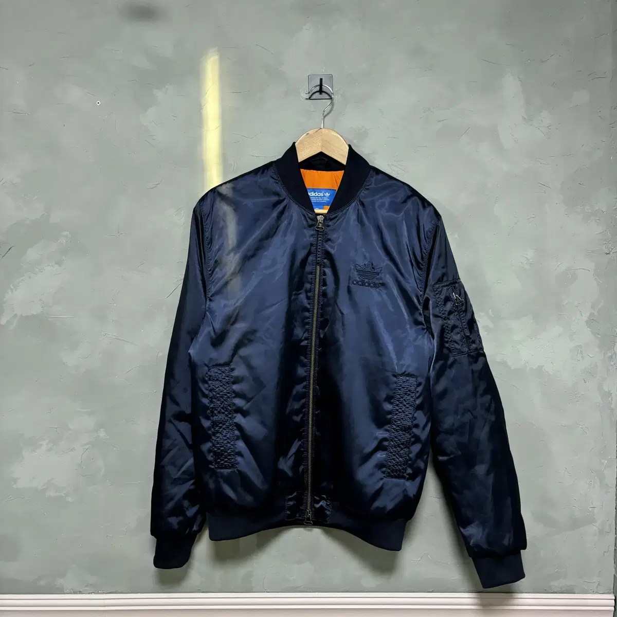 Adidas MA-1 Mayan Bomber Varsity Jacket Navy