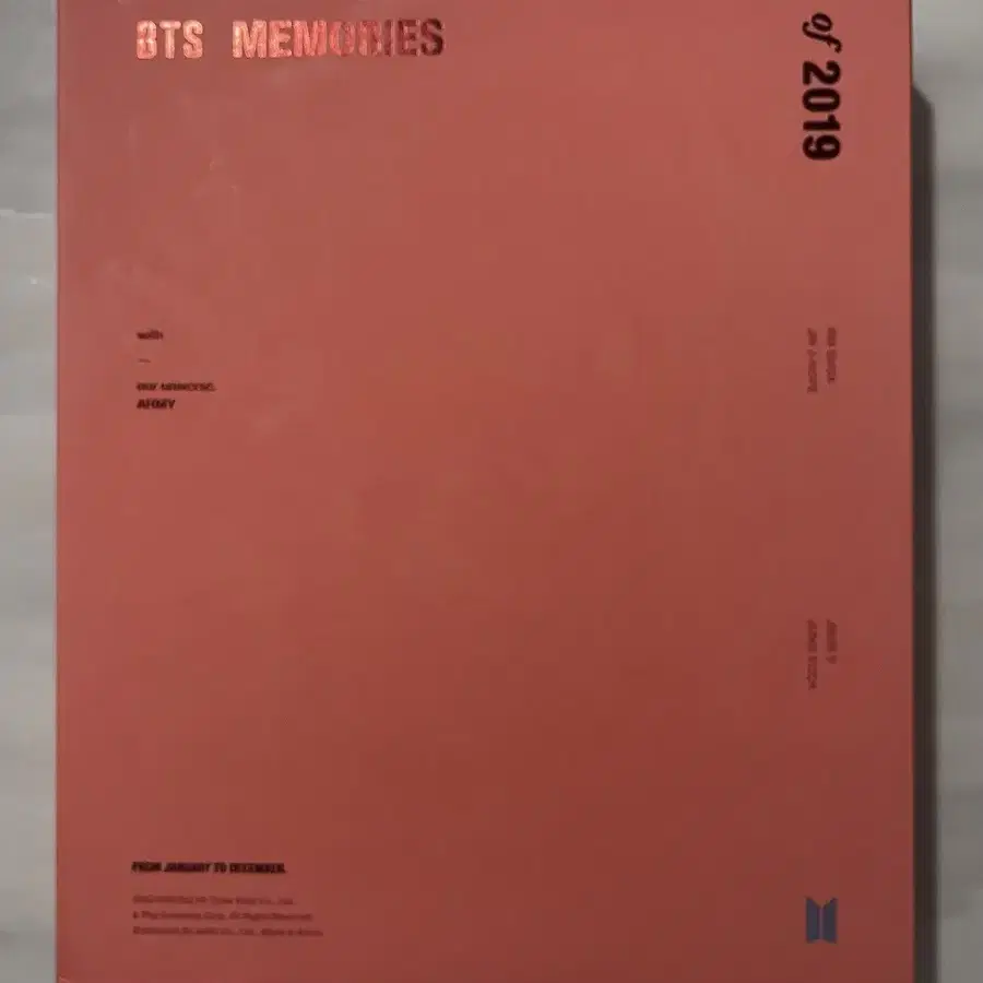 방탄소년단 2019 메모리즈 DVD