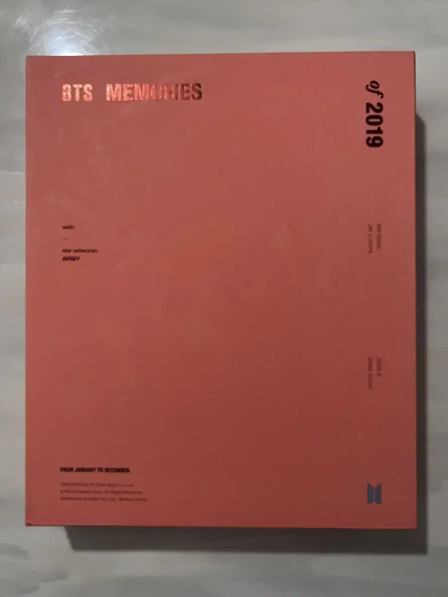 방탄소년단 2019 메모리즈 DVD