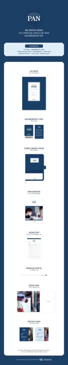 Ha Hyun-sang Official PEN 1 unit kit WTS