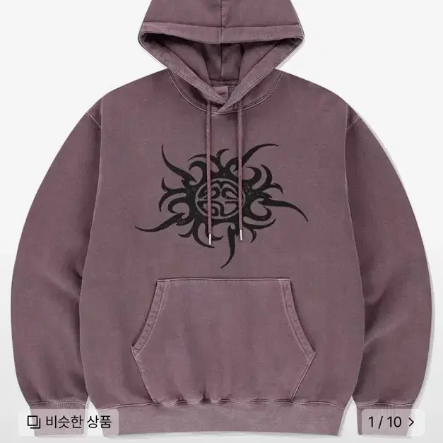 (1회착용) TRIBAL ECLIPSE PIGMENT HOODIE L 팜