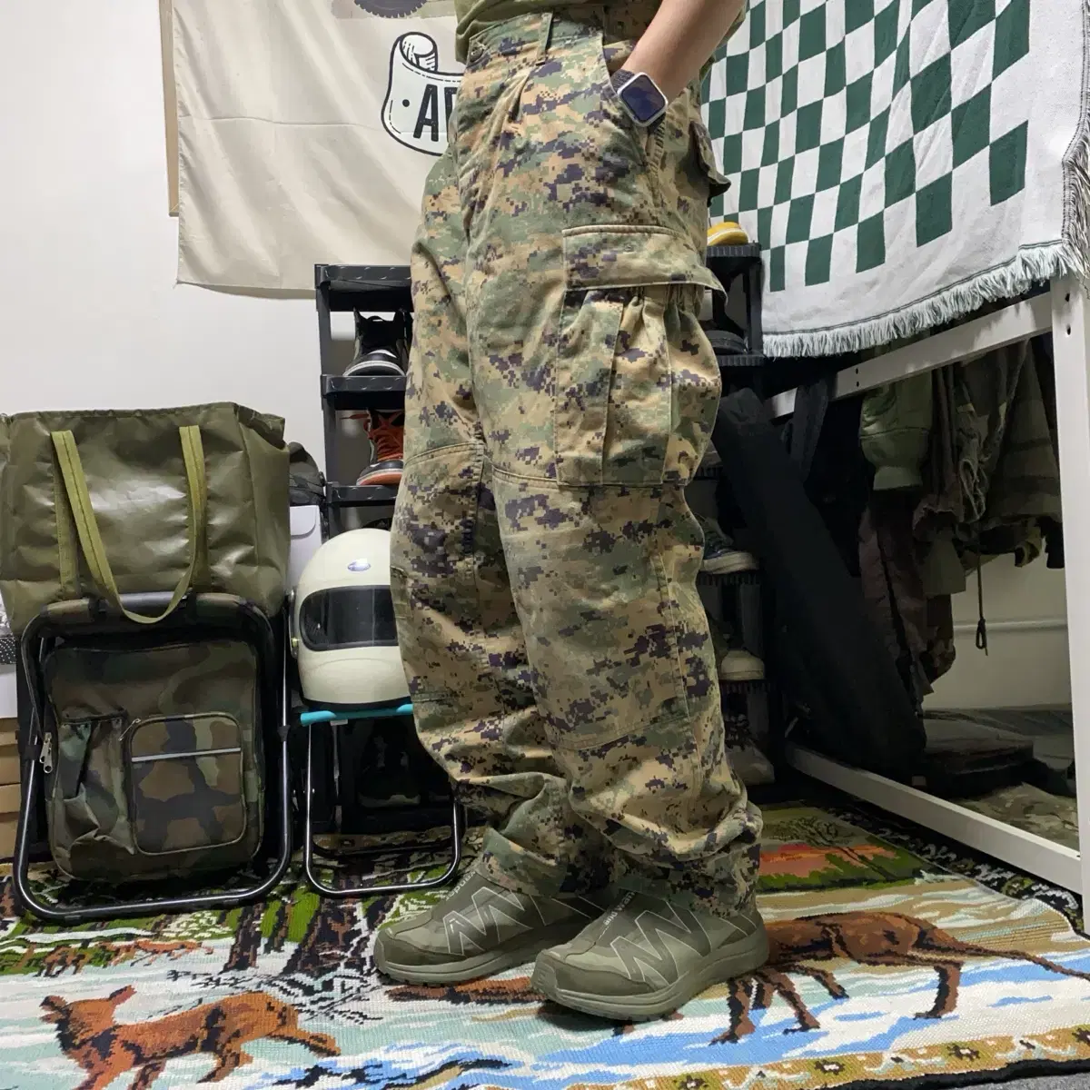 미해병 USMC 디지털 카모 군복바지 30인치