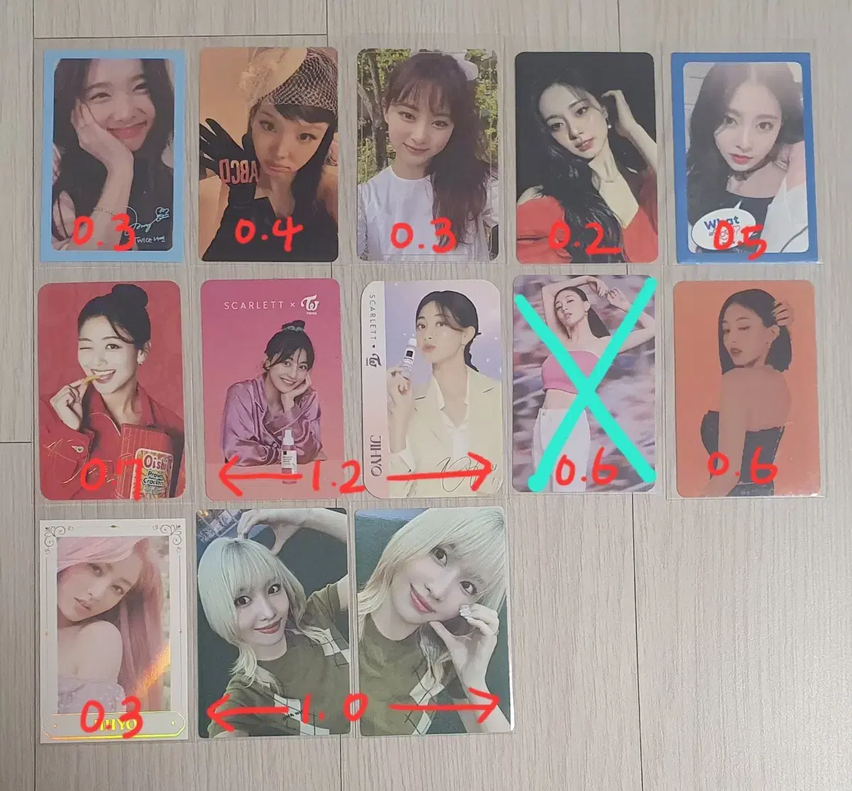 Twice photocard bulk I'm transferring!