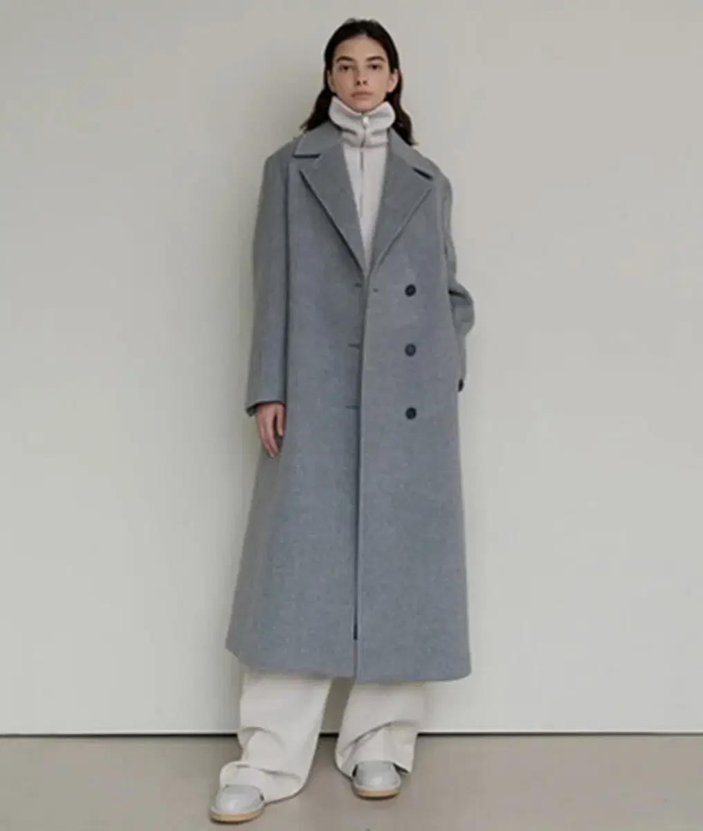 아바몰리 세미더블 롱코트 SEMI A LINE DOUBLE COAT