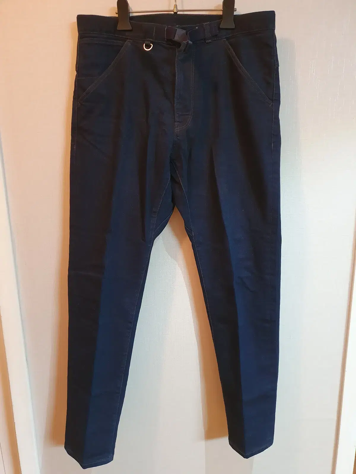 19FW The North Face Perflabel Webbing Belted Denim Pants 32 Indigo Black Fei