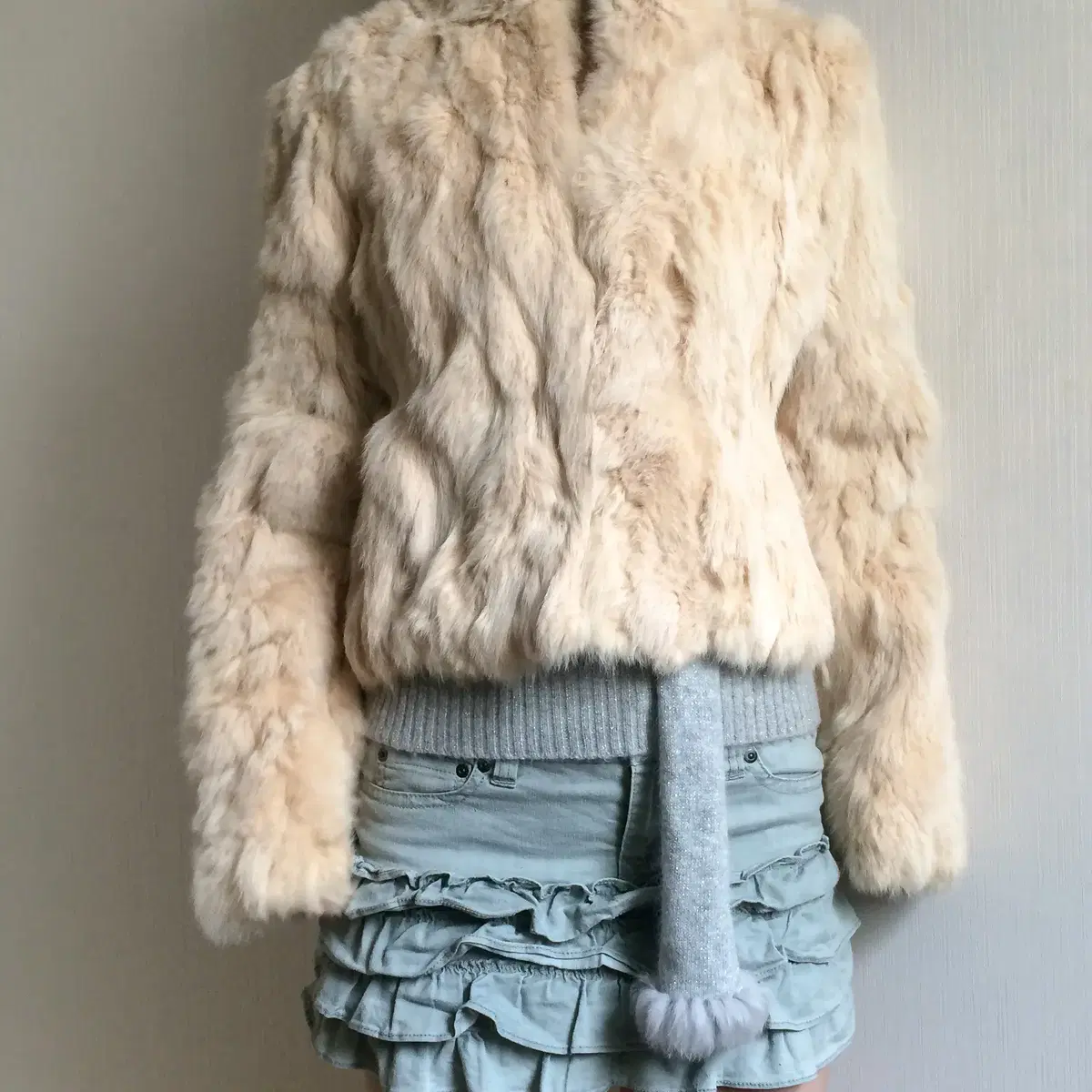 Rabbit fur jacket