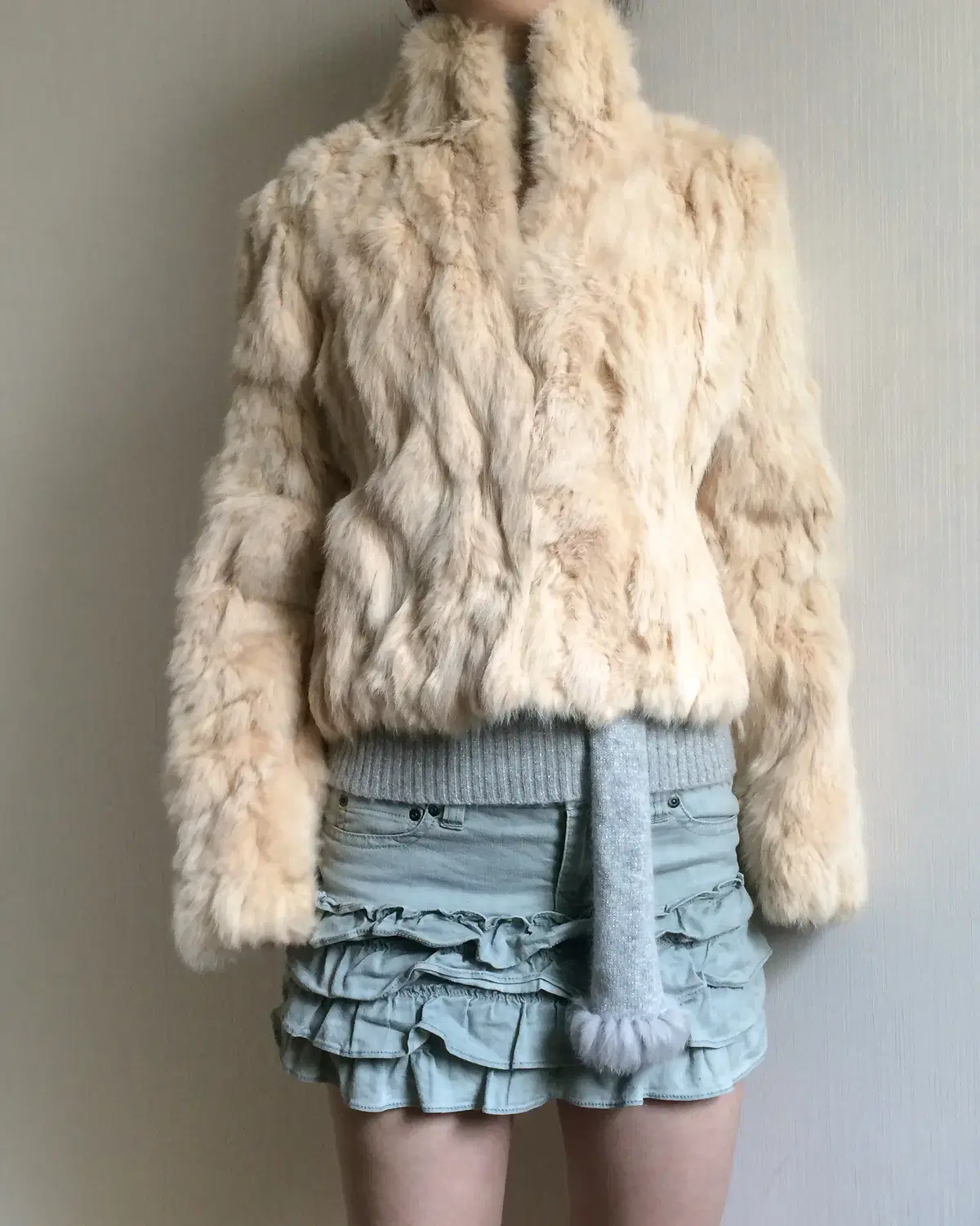 Rabbit fur jacket