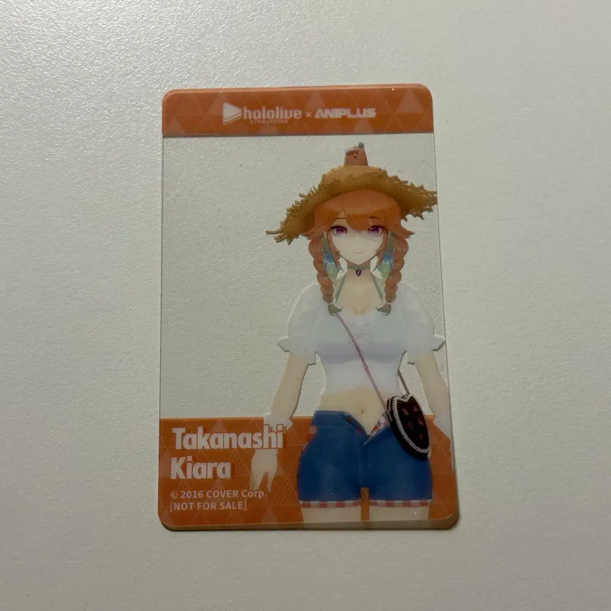 HoloLive Cafe Takanashi Kiara Clear Card