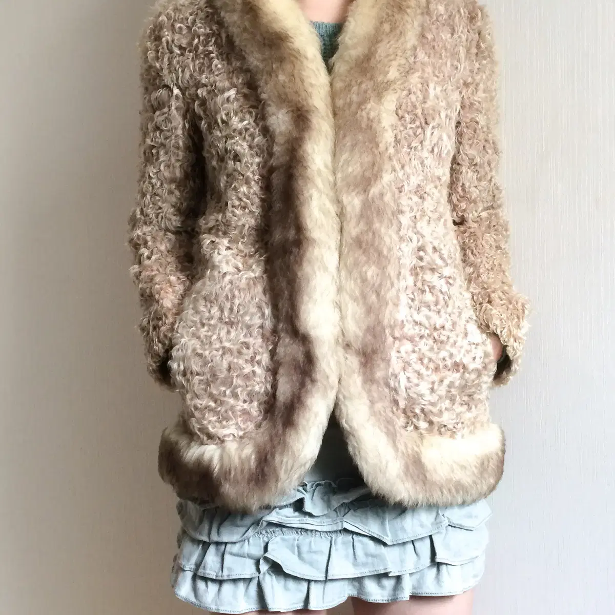 Lamb fur jacket