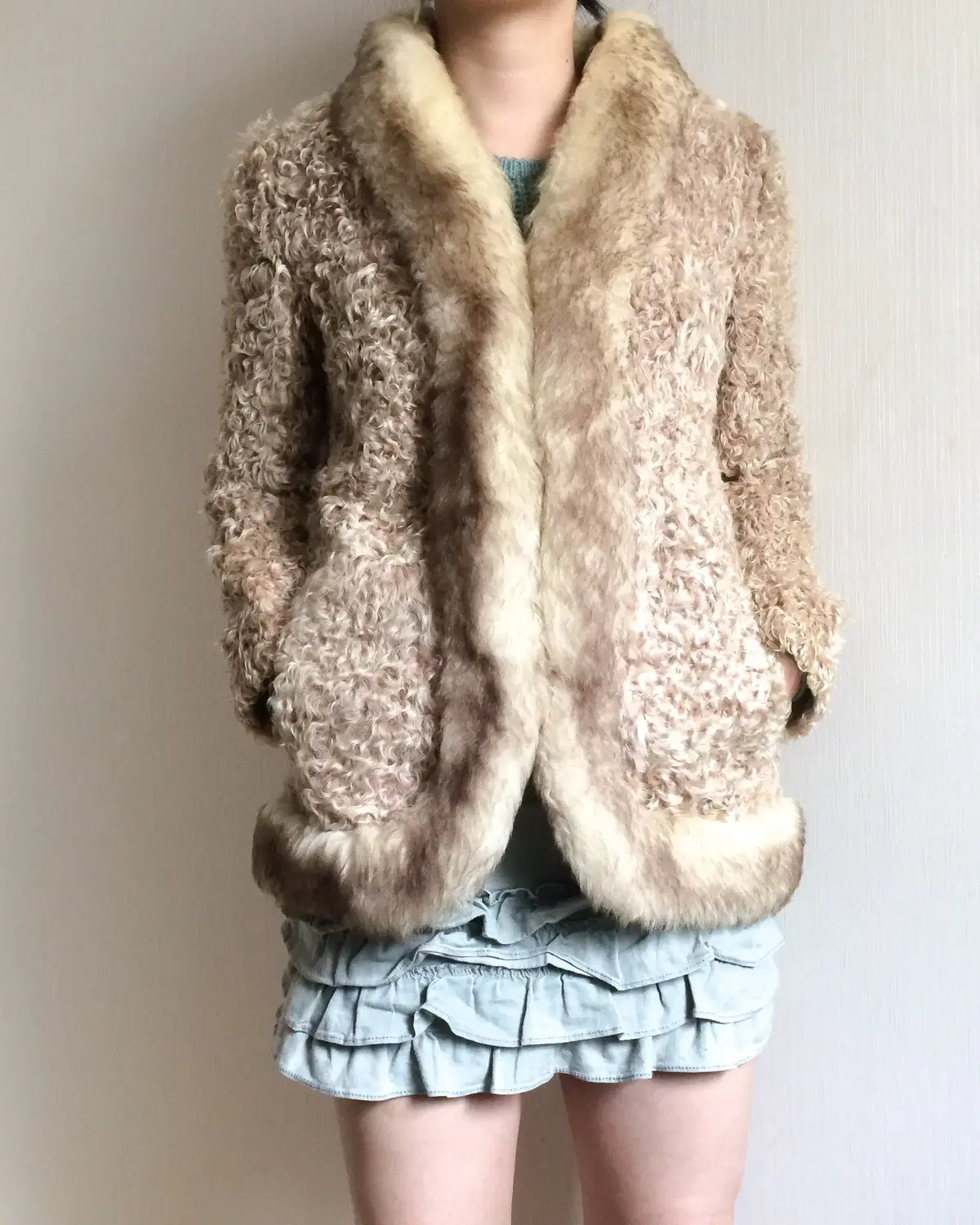 Lamb fur jacket