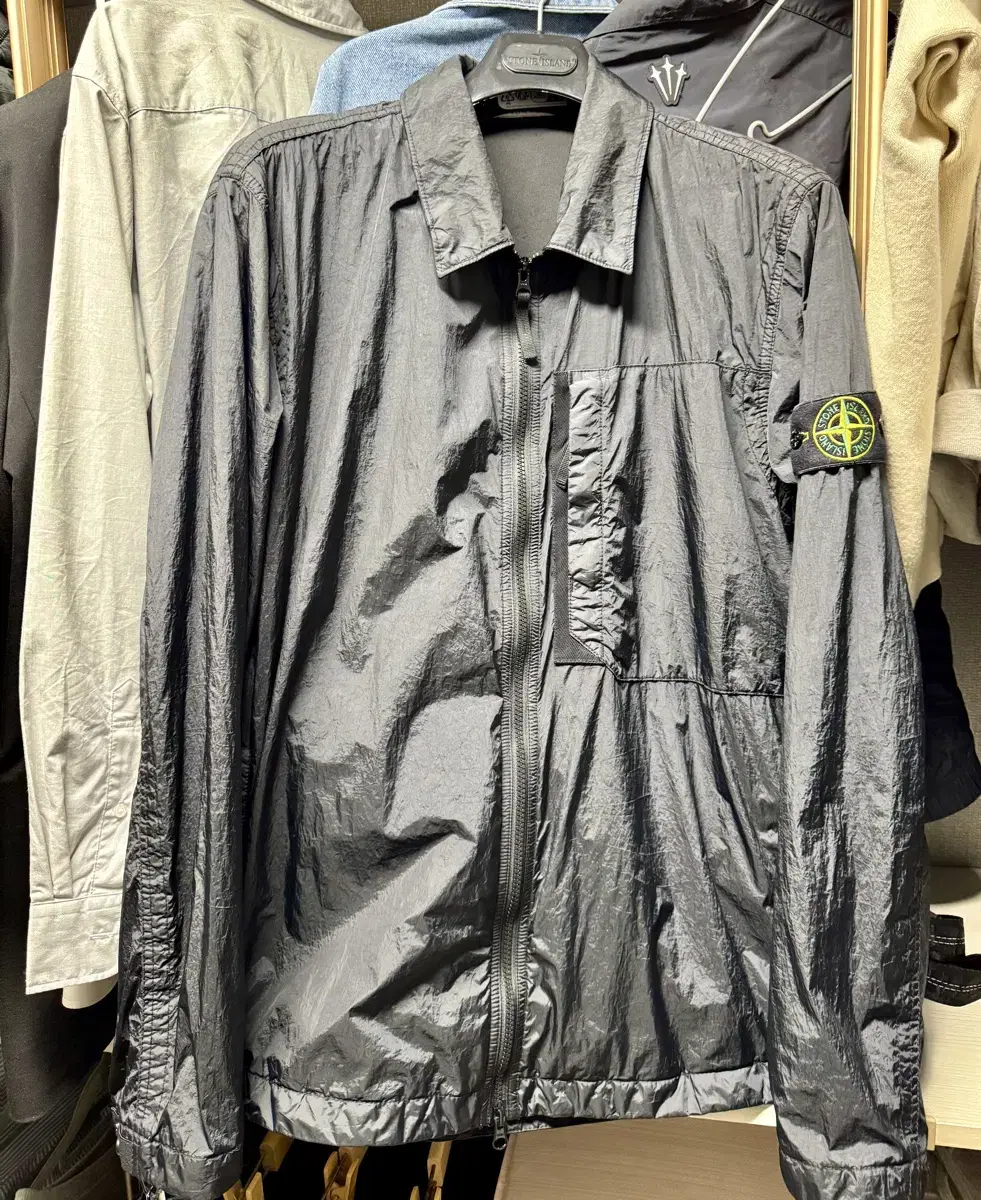 23FW Stone Island Crinkle Wrap Overshirt