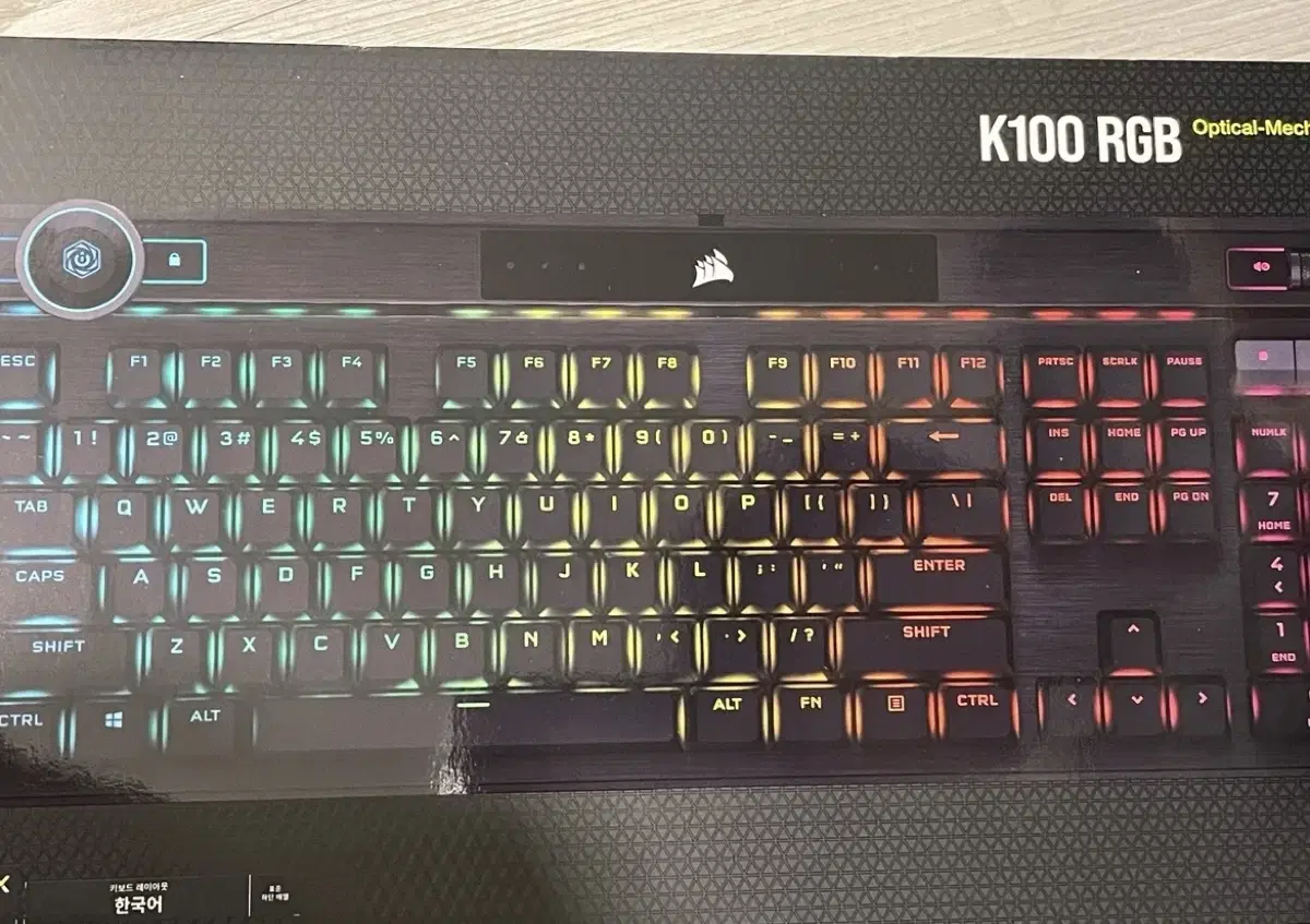 [새상품] 커세어 K100 RGB PBT 기계식 유선 일반형 키보드