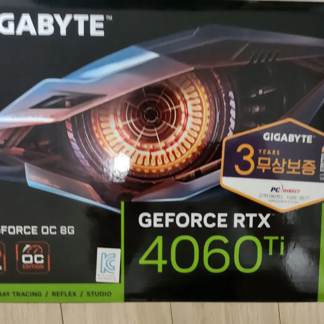 GIGABYTE 4060ti WINDFORCE 8GB 판매합니다