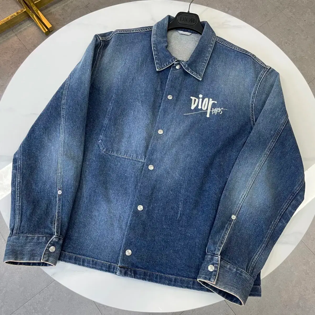Dior Stussy Denim Jacket Blue Dior And Shawn Zipped Overshirt Dior