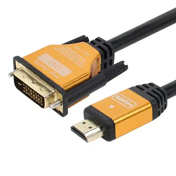 4K지원 HDMI1.4ver to DVI 듀얼 메탈 변환케이블 2m