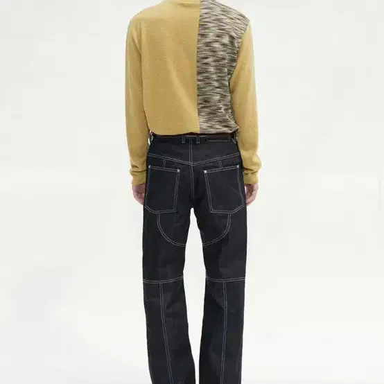 앤더슨벨 ZIPPER WIDE-LEG RIGID JEANS 34