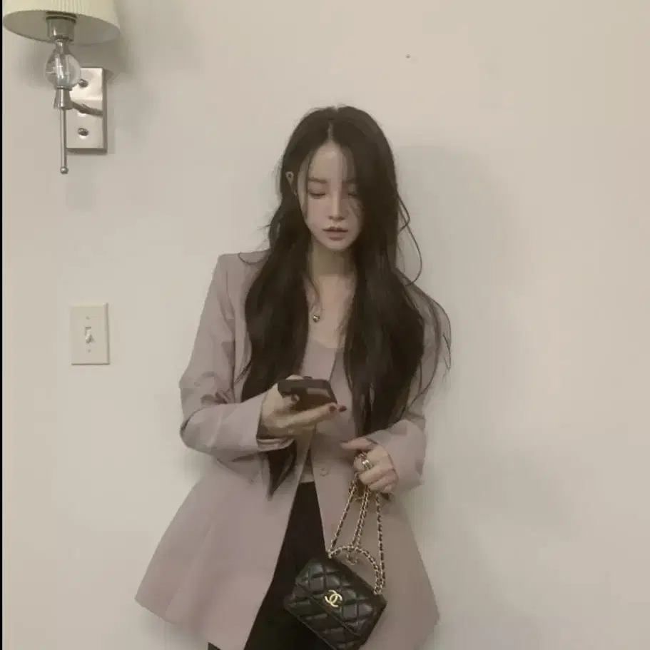 오디에스ODS jackie u neck jacket 재키 자켓 소프트핑크