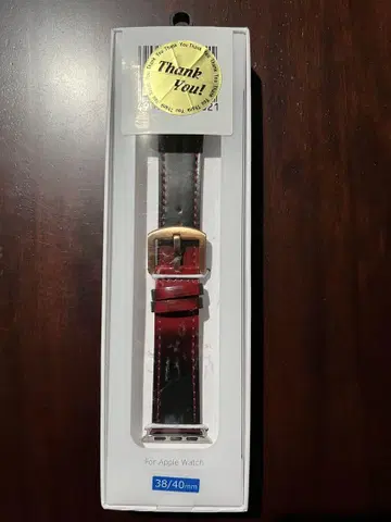 VPG 애플 Watch 가죽 밴드 빨간색 38/40mm