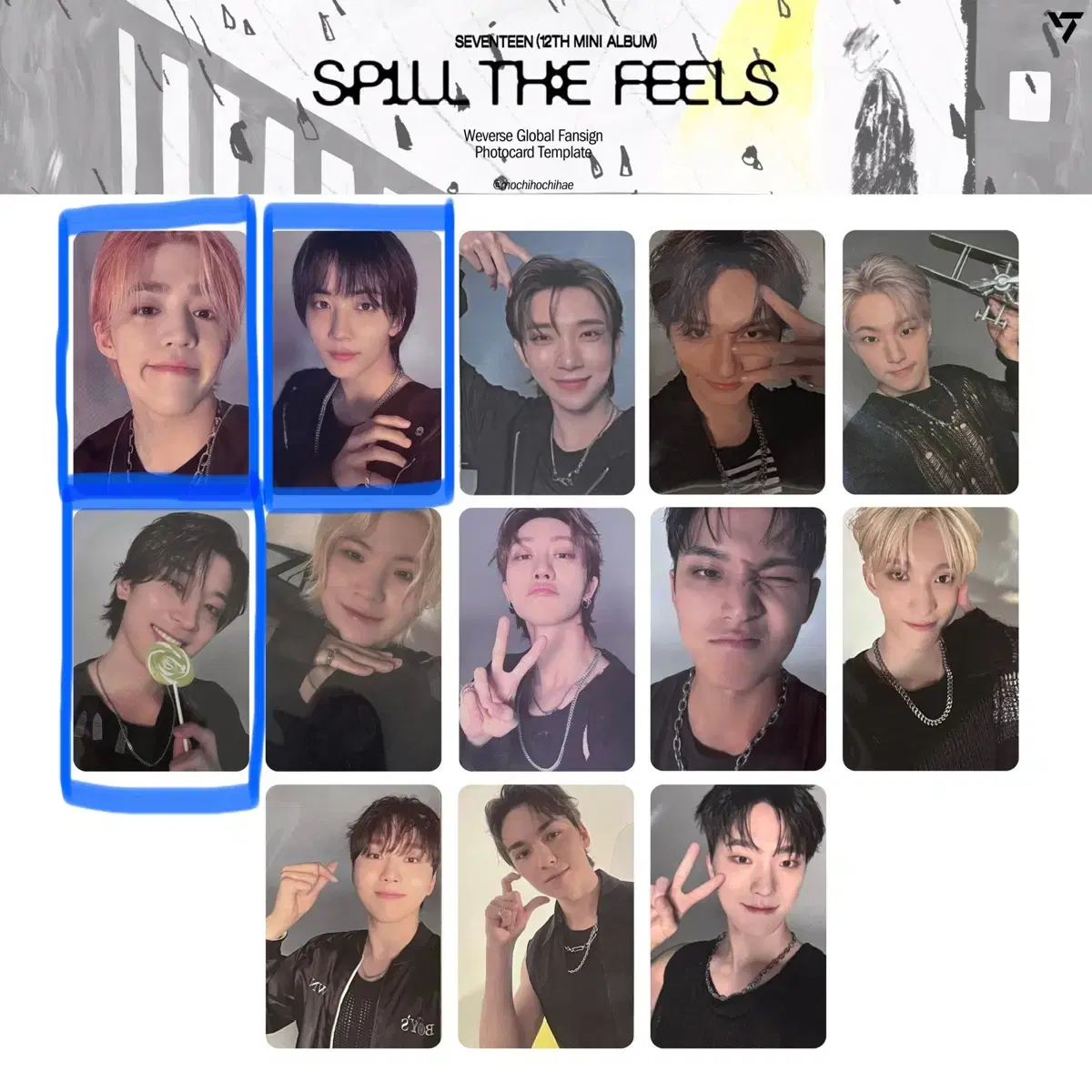 세븐틴 미니12집 spill the feels kit 키트 특전 교환