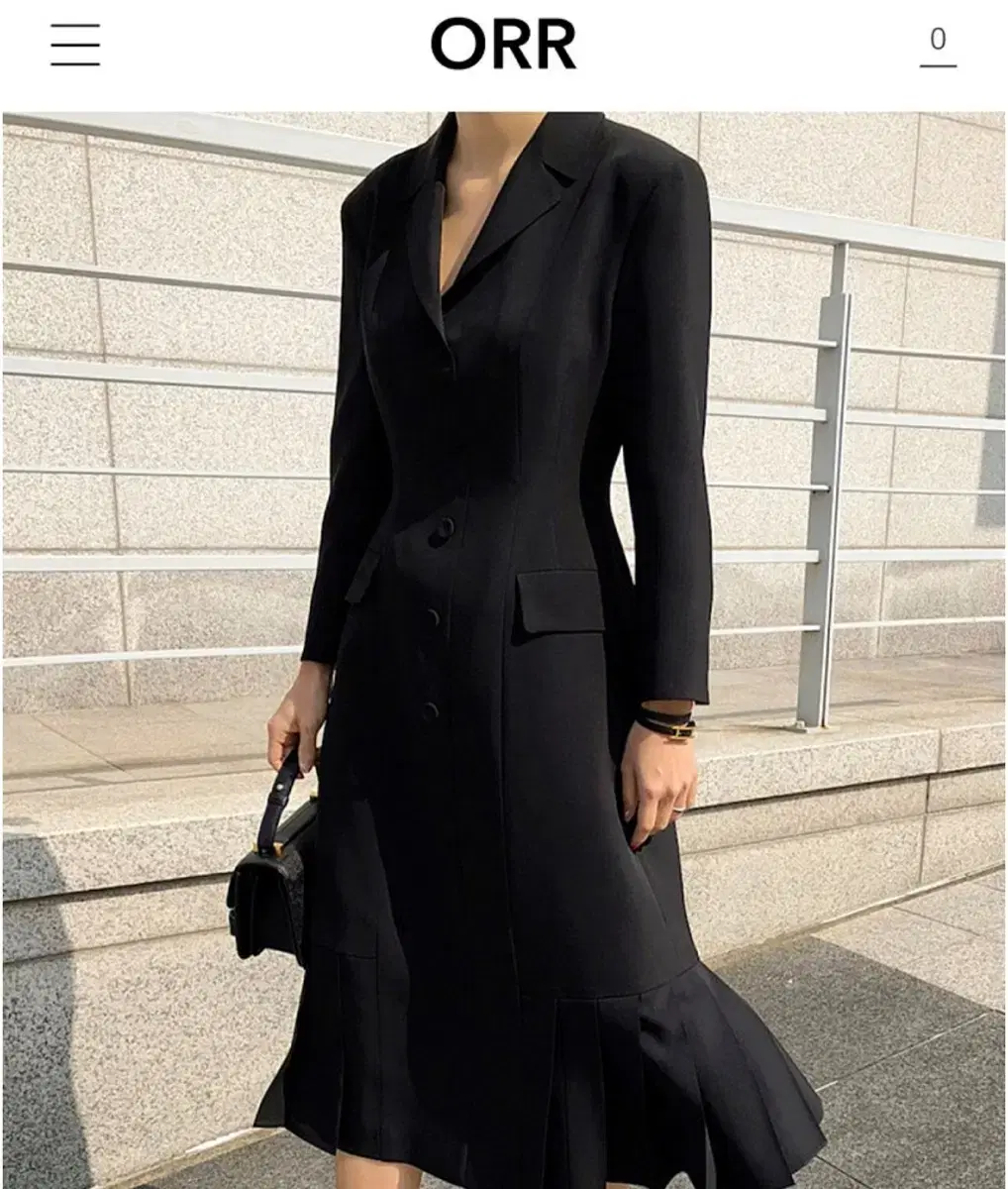 Free shipping) ORR ORR Pretty Jacket Dress BlackS Short Length