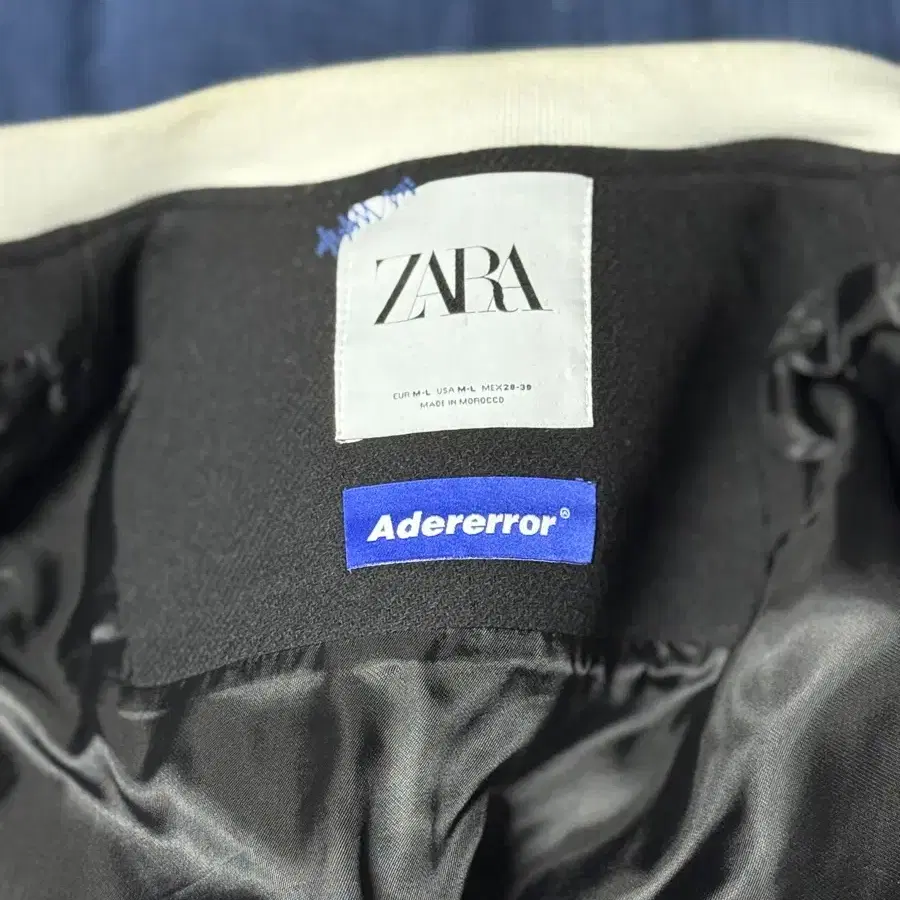 Zara x Ader Error Wool Blend Bomber Blac