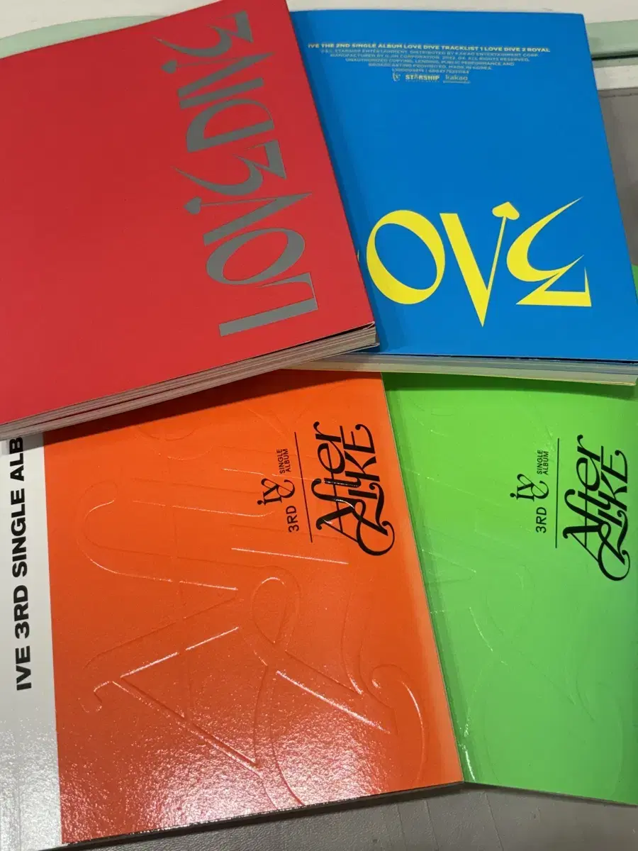 Ive LoveDive, AfterLike unsealed album for sale (photocard, postcard not included)