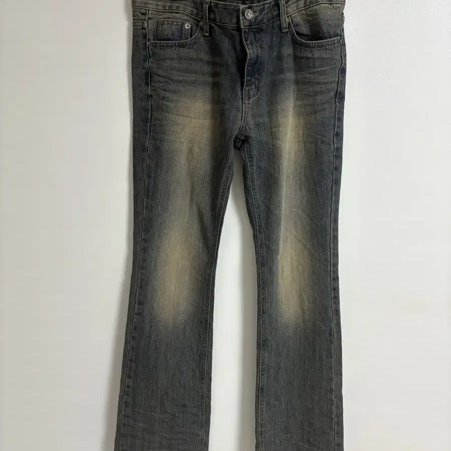 보헤미안서울 데님 팬츠 부츠컷 3 SAND BLUE EMBO WASHED