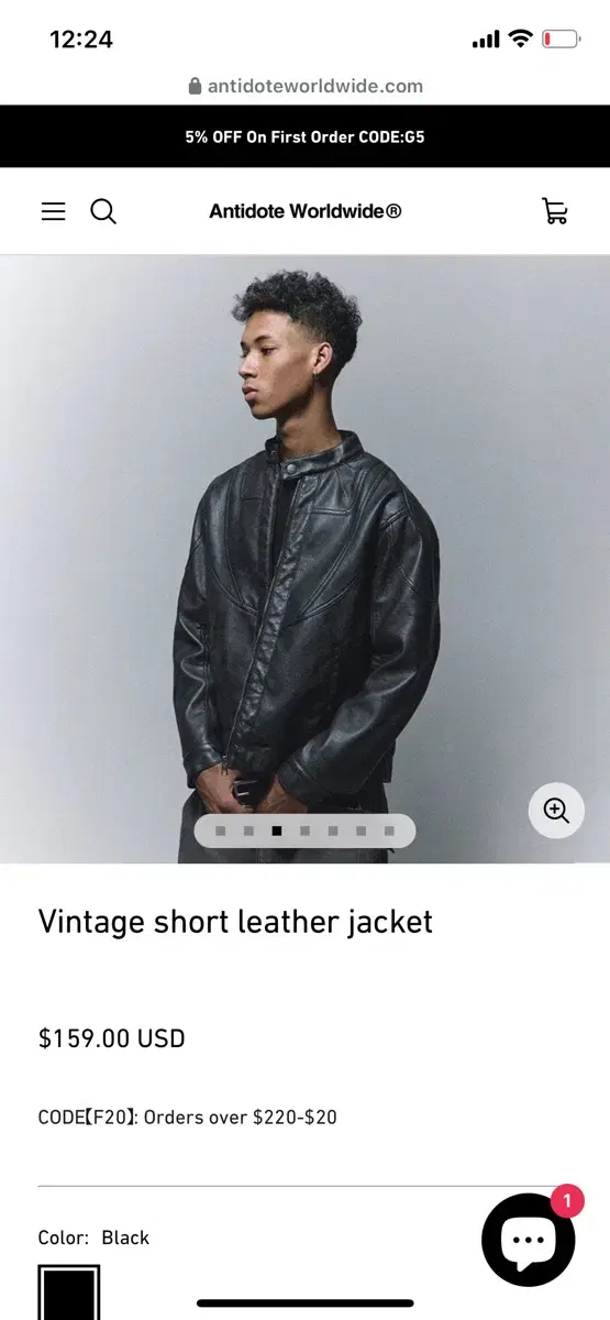 Antidote Worldwide Short Leather Jacket