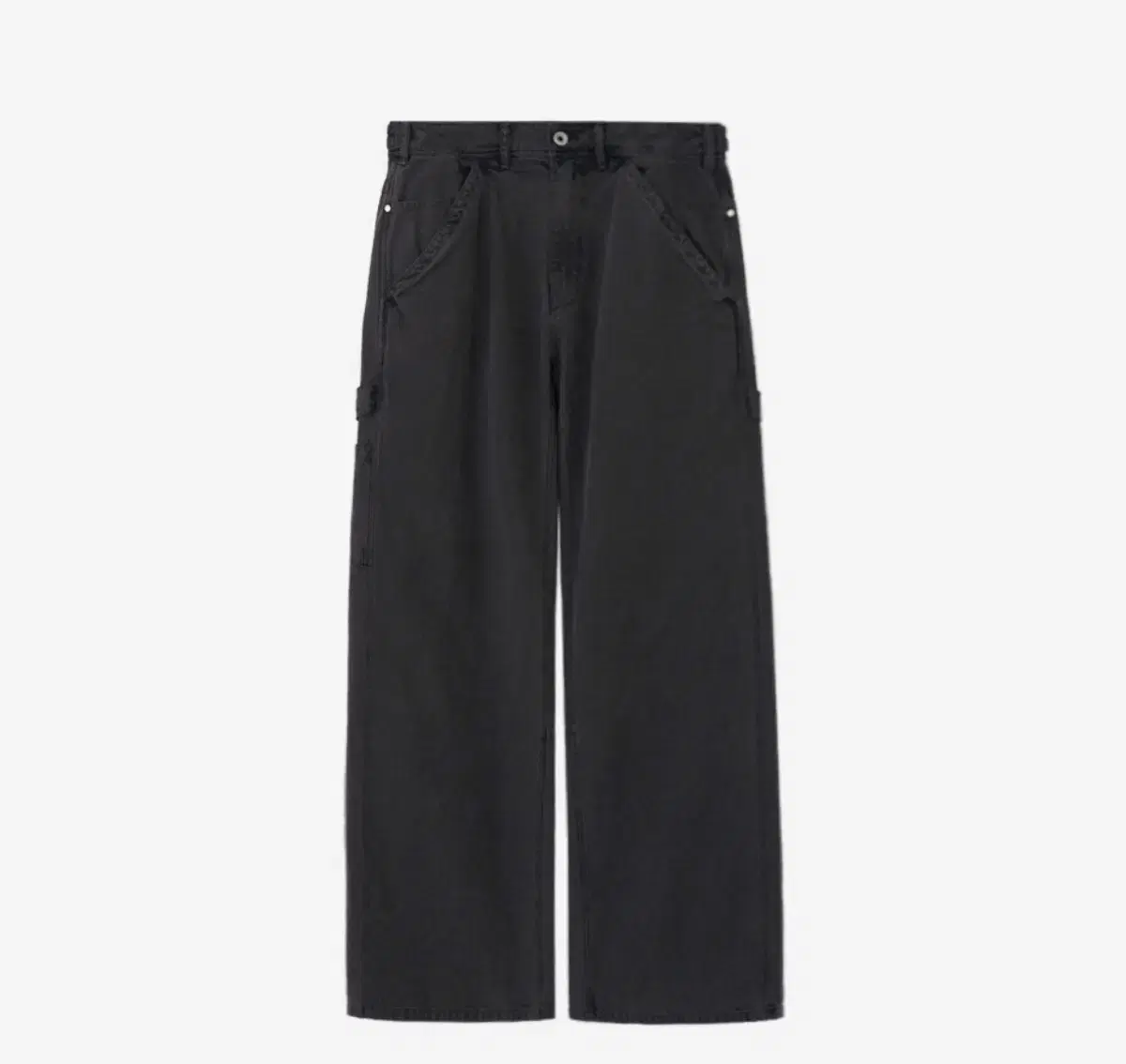 (3)Polyester Hammer Pants Cacao Charcoal