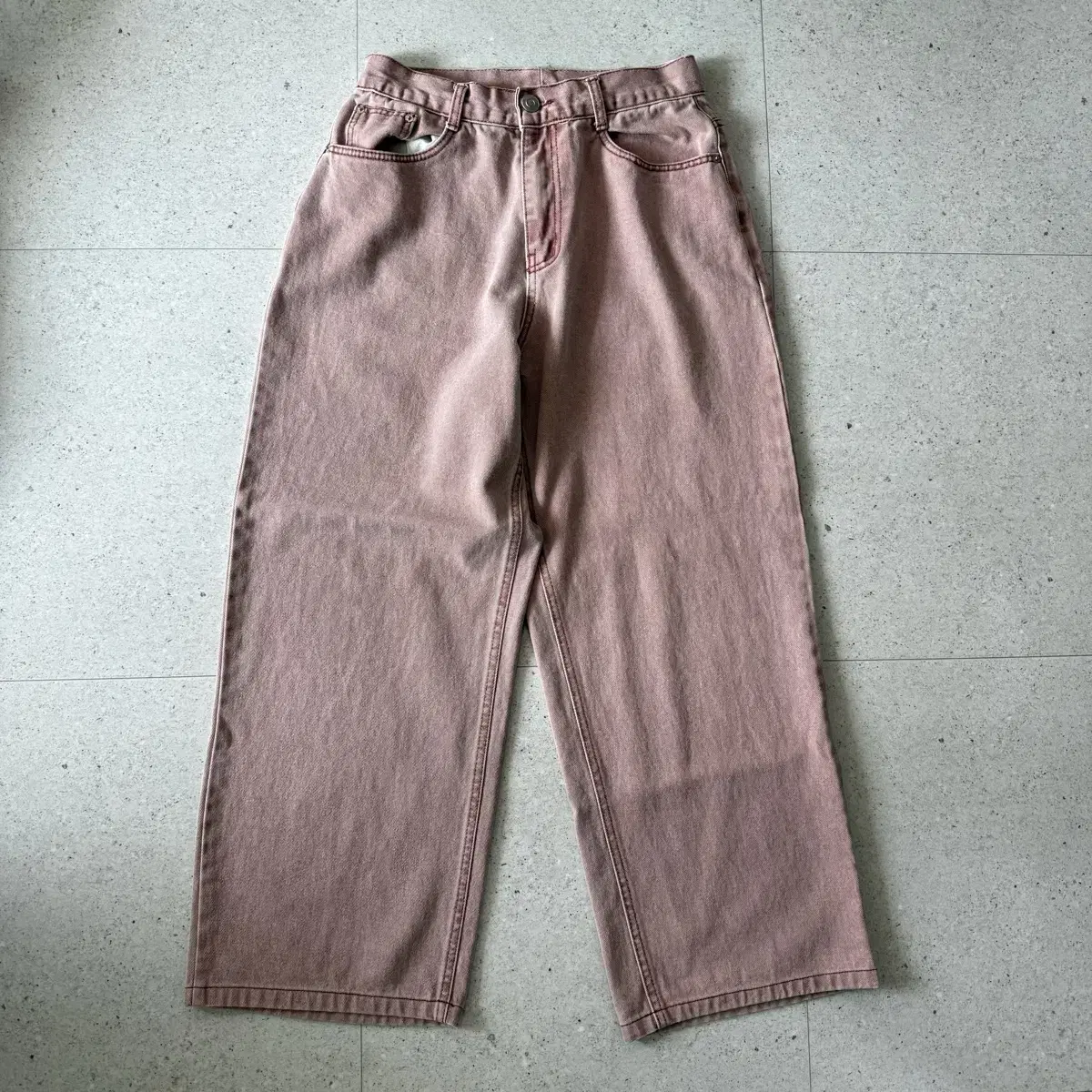 Bonded Sand Pink Cotton Pants Pink Pants