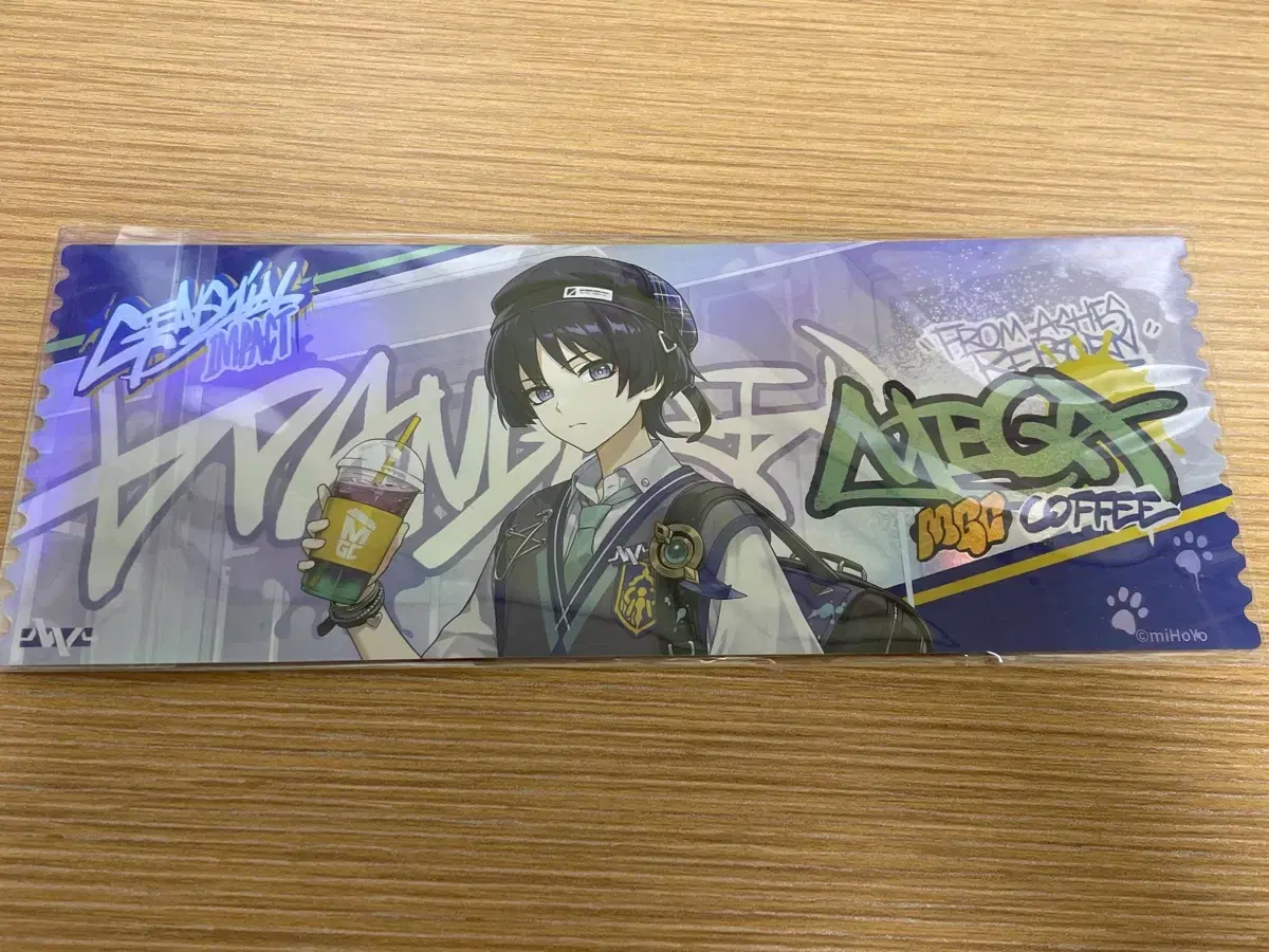 Genshin Impact Mega Coffee Wanderer Collaboration hologram Tickets