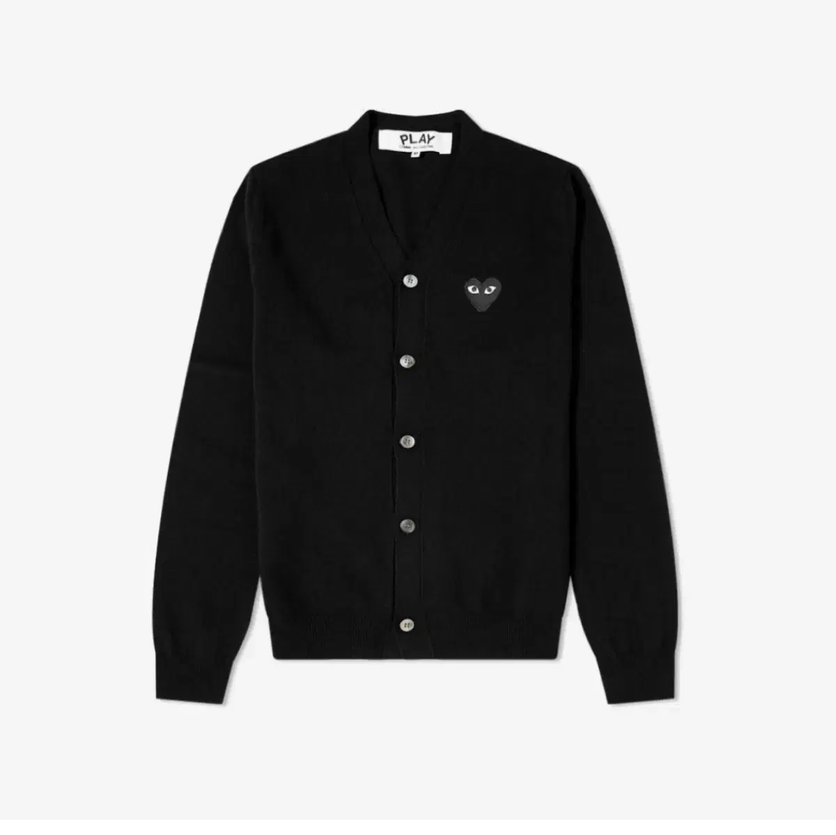 Play Comme des Garçons Song Black Heart Knit Cardigan Black L