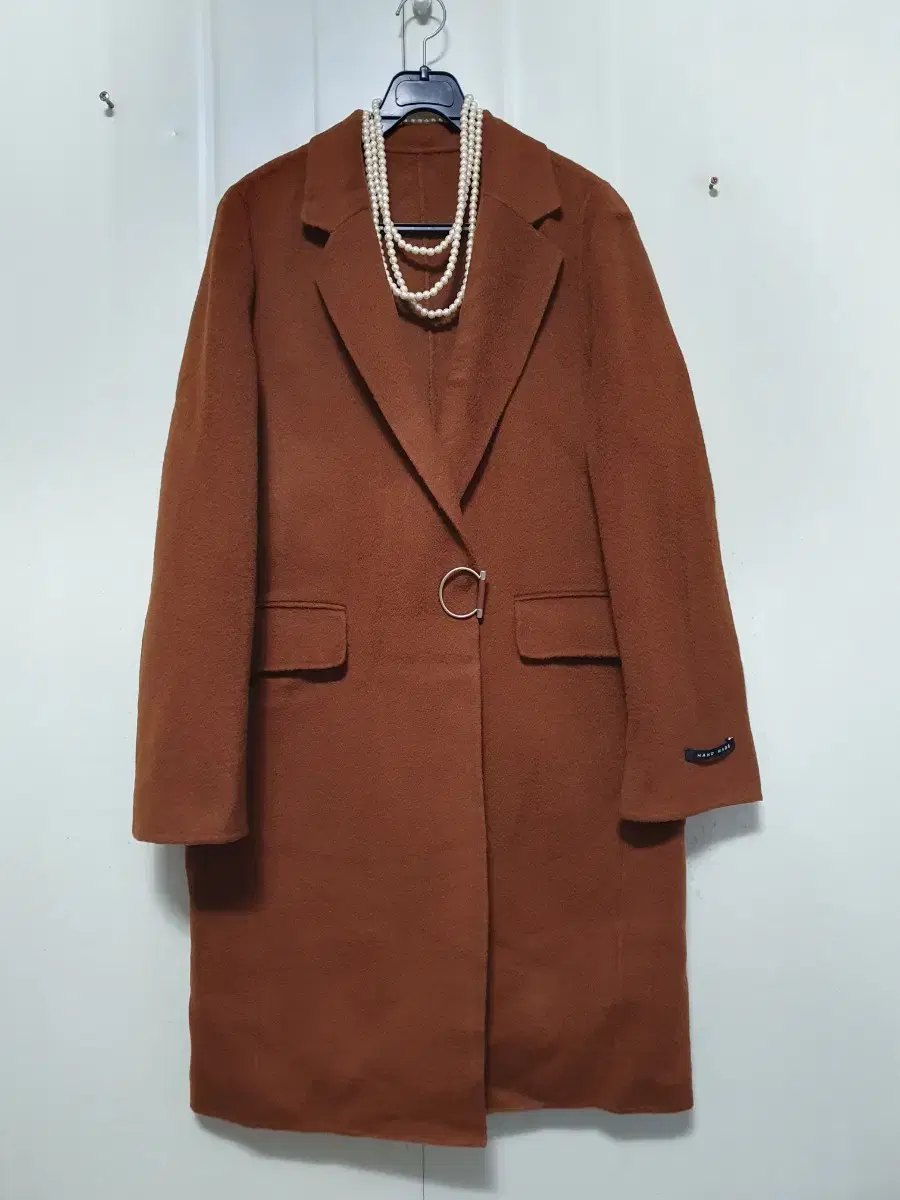 N4457 Si wool handmade long coat.Tailored.