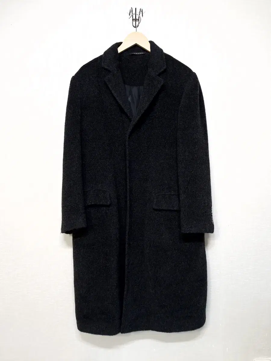 Caruso) Men's Wool Alpaca Winter Long Coat_100