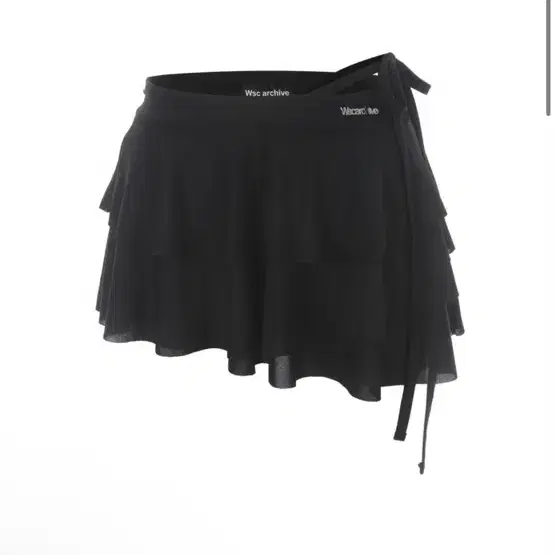 wsc archive Diagonal line frill skirt