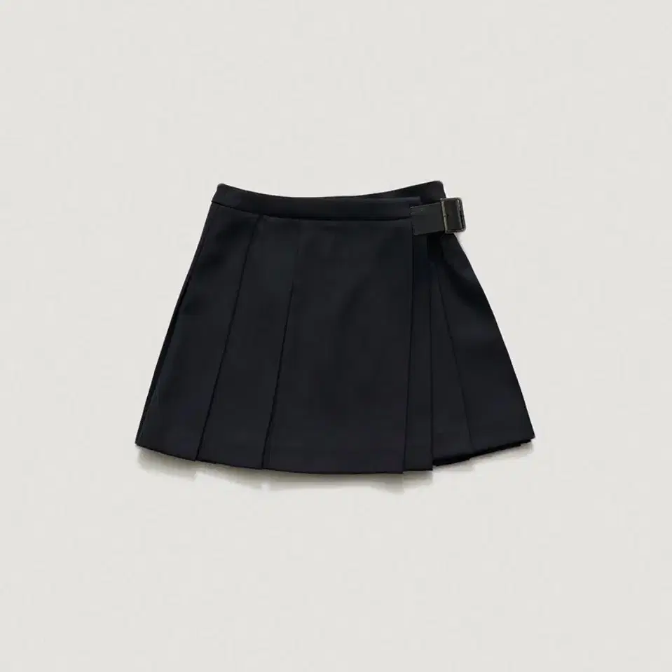 The Barnnet Buckle-Strap Pleated Skirt