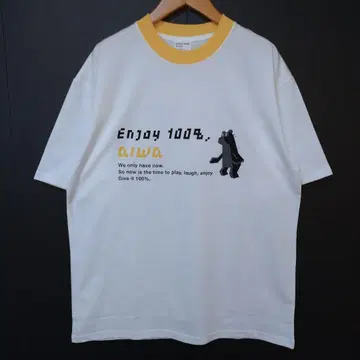아이와 아이와 Enjoy 100% 티셔츠 프리 사이즈 데드스탁