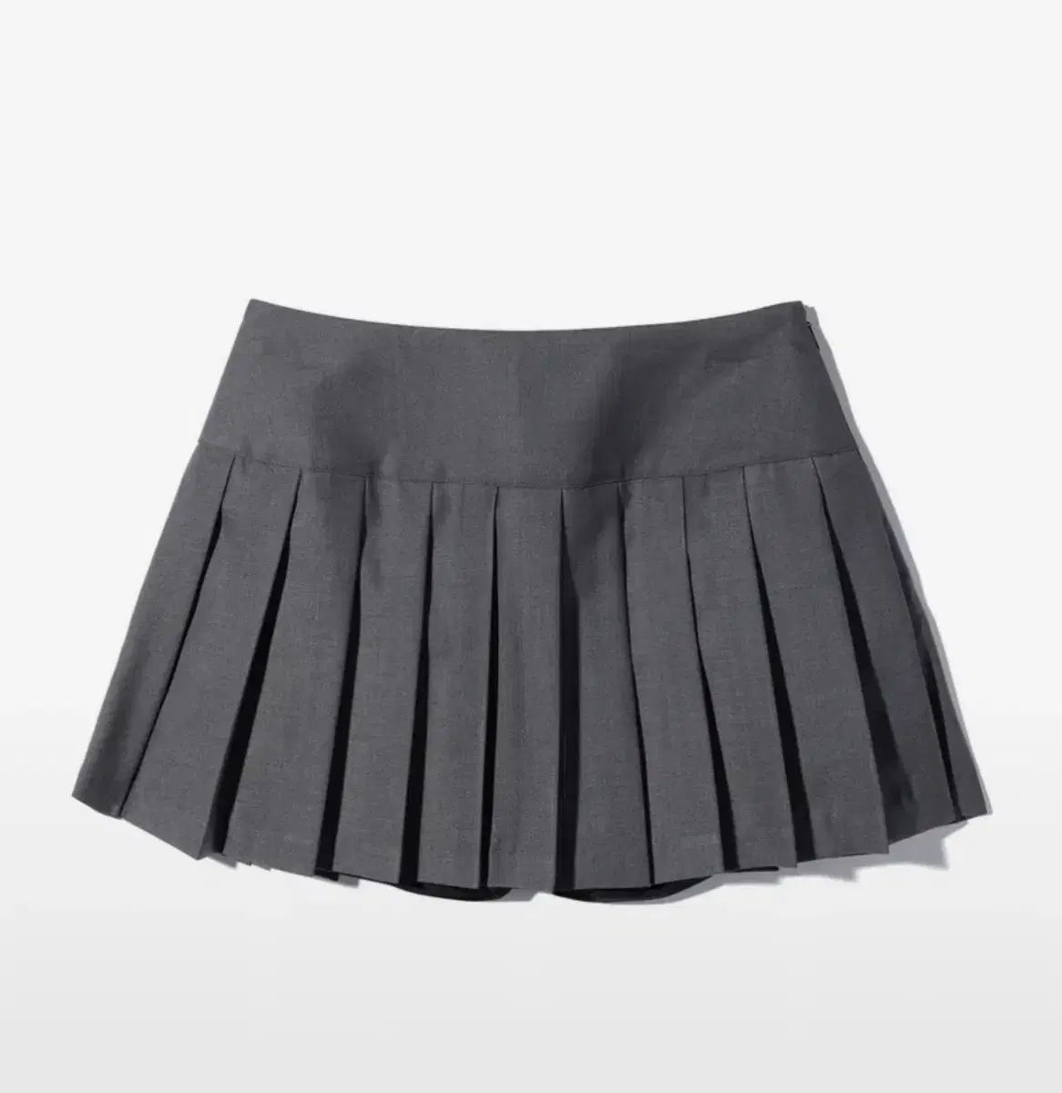 유희 PLEATS SKIRT CHARCOAL 플리츠스커트