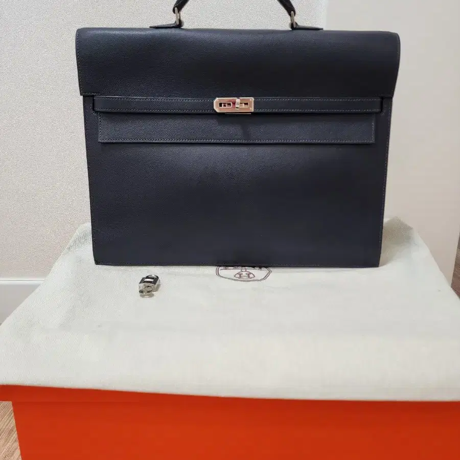 Hermes Kelly Depeche Briefcase 38 Epsom