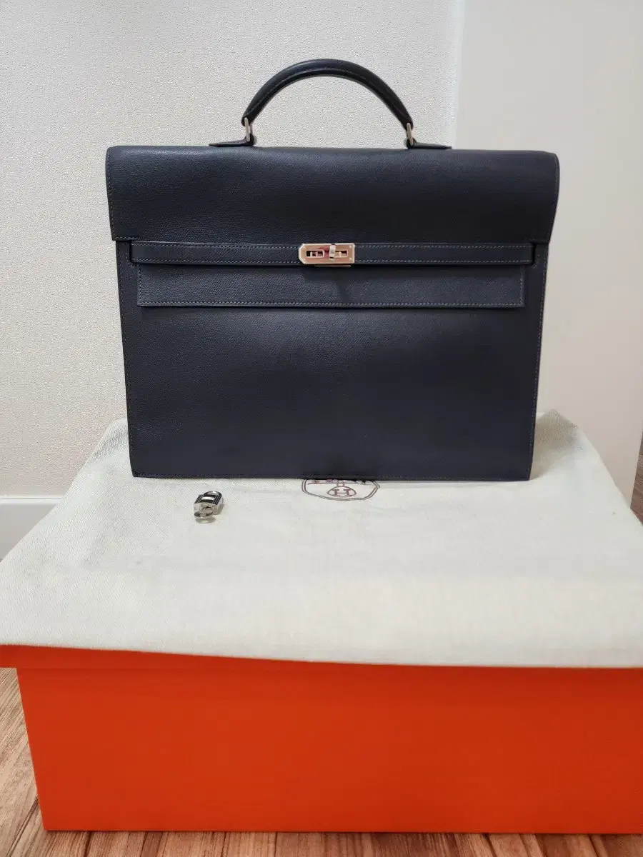 Hermes Kelly Depeche Briefcase 38 Epsom