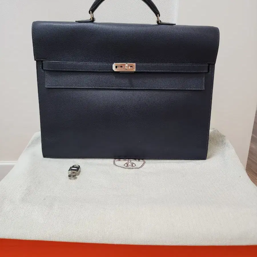 Hermes Kelly Depeche Briefcase 38 Epsom